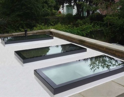 Infinity Roof Skylights Above